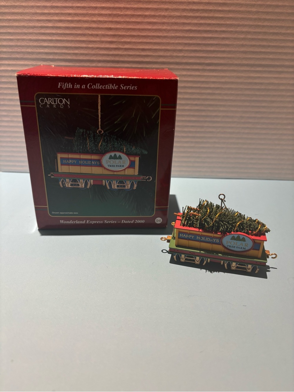 Carlton Cards Wonderland Express Train Car Ornament Dated 2000
